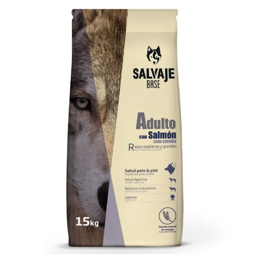 Salvaje Base Adultos Salmón pienso para perros