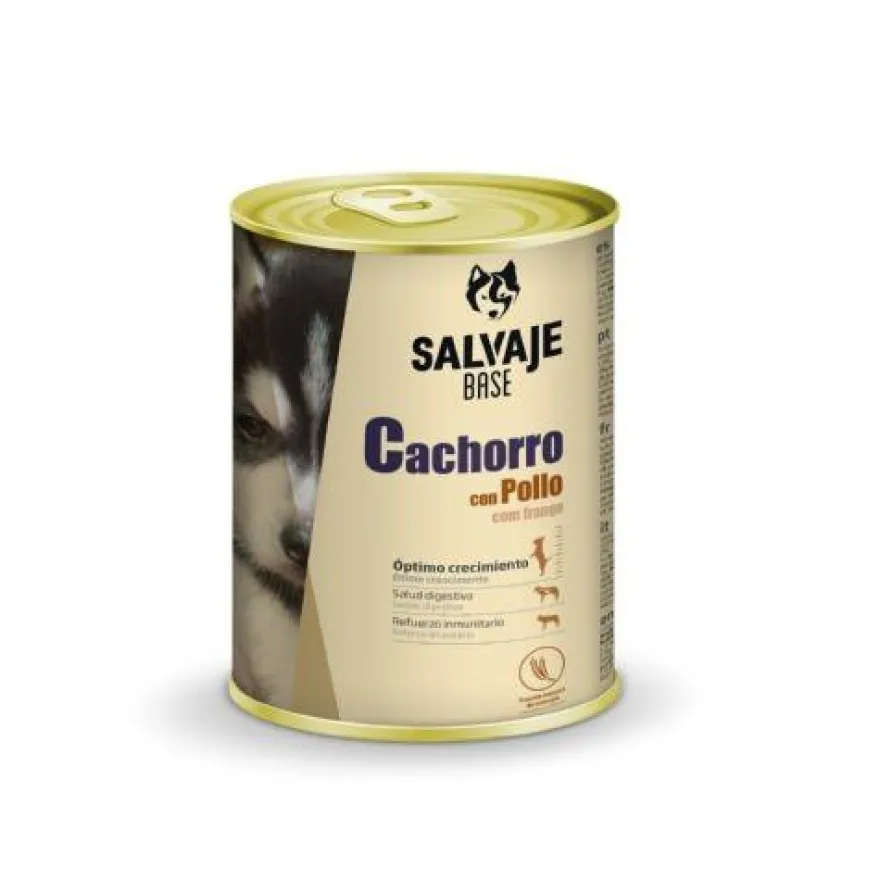 Salvaje Base Pollo lata para cachorros