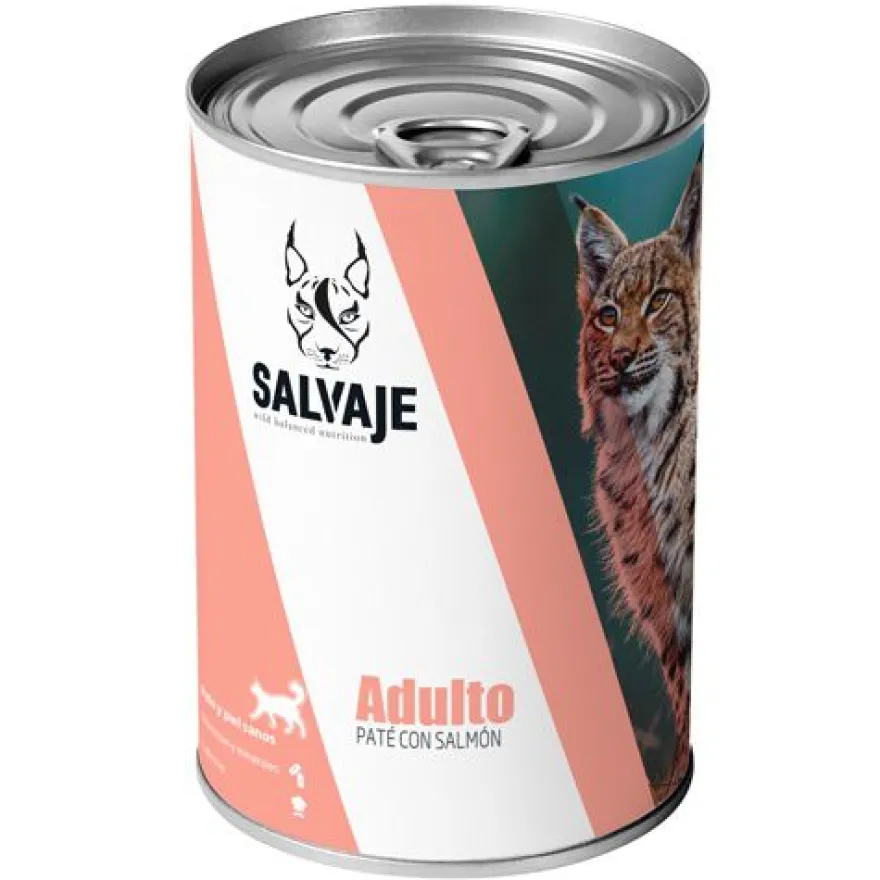 Salvaje Original Adulto Salmón en Paté lata para gatos