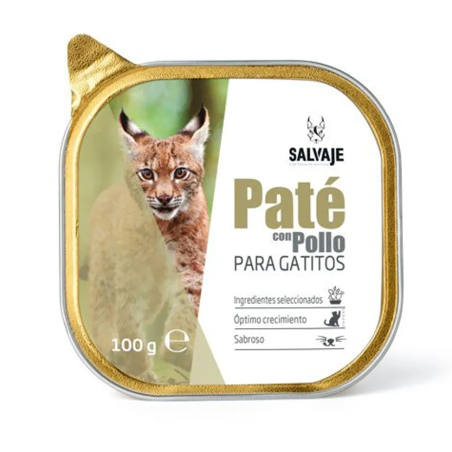 Salvaje Original Pollo en Paté tarrina para gatitos