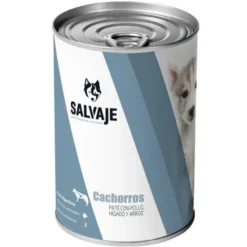 Salvaje Pollo e Hígado en paté lata para cachorros
