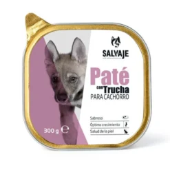 Salvaje Puppy Trucha en Paté tarrina