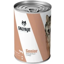 Salvaje Senior Pollo y Conejo en paté lata para perros
