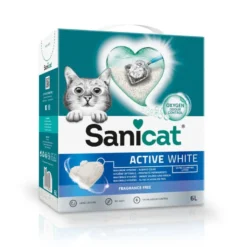 Sanicat Active White Sin Perfume arena aglomerante para gatos