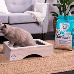 Sanicat Clumping White Duo Arena Aglomerante para gatos