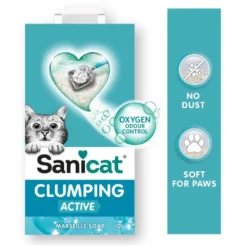Sanicat Cumpling White Active Marseille Arena Aglomerante para gatos