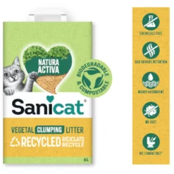 Sanicat Natura Activa Recycled Arena para gatos