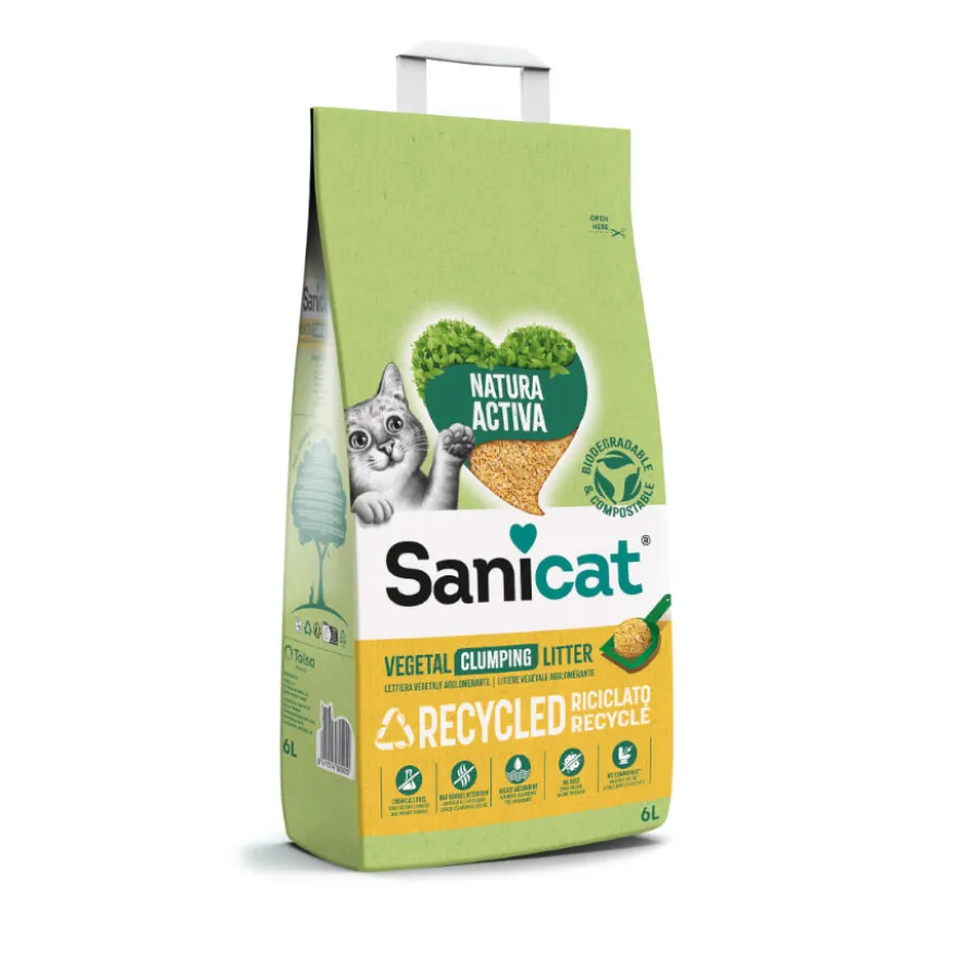 Sanicat Natura Activa Recycled Arena para gatos