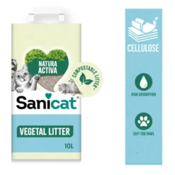 Sanicat Recycled Cellulose Lecho Natural para gatos