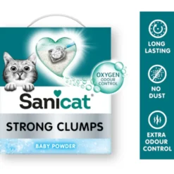 Sanicat Strong Clumps Arena Aglomerante perfumada para gatos