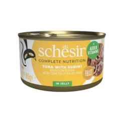 Schesir Adult Atún y Surimi en gelatina lata para gatos