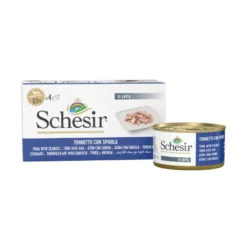 Schesir Filetes de Atún con Lubina en Gelatina lata para perros