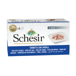Schesir Filetes de Atún con Lubina en Gelatina lata para perros
