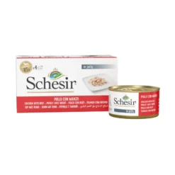 Schesir Filetes de Pollo con Buey en Gelatina lata para perros