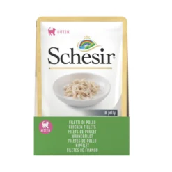 Schesir Kitten pollo sobre para gatos