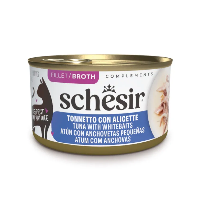 Schesir Lata Atún con Anchoas Filete para gatos