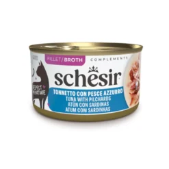 Schesir Lata Atún con Sardinas Filete para gatos