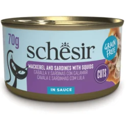 Schesir Lata Caballa, Sardinas con Calamar en salsa para gatos