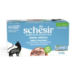 Schesir Mini Meal Atún con Lubina para gatos - Multipack
