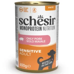 Schesir Monoprotein Lata Cerdo para perros