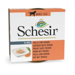 Schesir Pollo y Papaya en Gelatina lata para perros