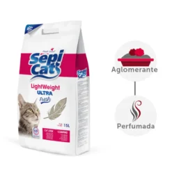 Sepicat LightWeight Ultra Fresh arena aglomerante ligera para gatos