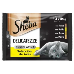 Sheba Delicatezze Aves Gelatina en Bolsita para Gatos - Multipack