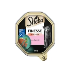 Sheba Finesse Salmón en Paté tarrina para gatos