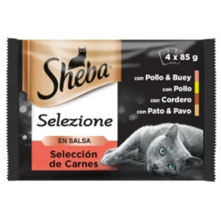 Sheba Selezione Carnes Salsa en Bolsita para Gatos - Multipack
