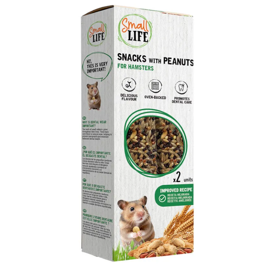 Small Life Barritas Snack con Cacahuetes para hámster