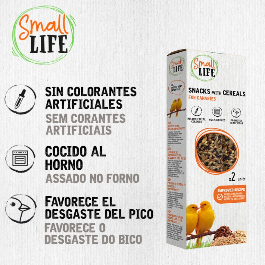 Small Life Barritas Snack con Cereales para canarios