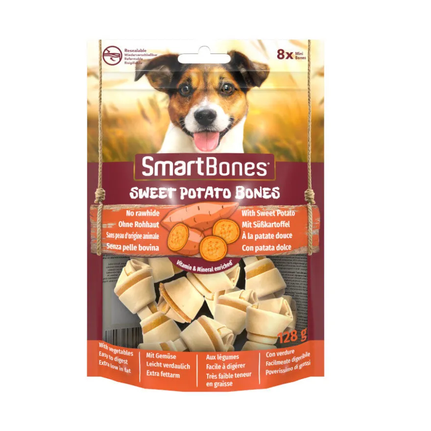 SmartBones Huesitos de Boniato Mini para perros