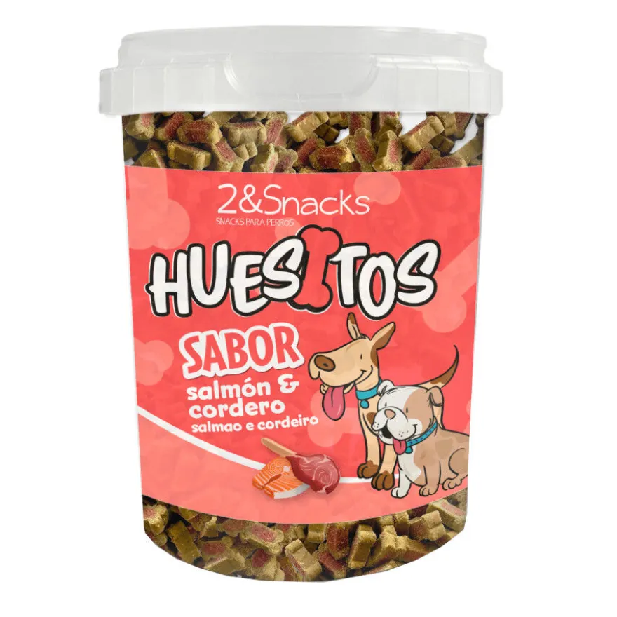 2&Snacks Huesitos Duo Salmón y Cordero para perros