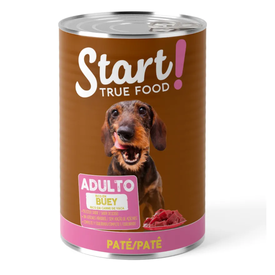 Start Adult Buey en Paté lata para perros