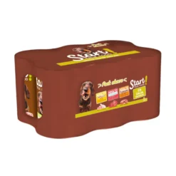 Start! Adult Pollo, Ternera y Cordero en Salsa lata para perros – Multipack