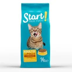 Start! Adult Pollo y Buey pienso para gatos