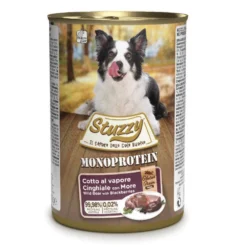 Stuzzy Monoprotein Jabalí y Moras lata para perros