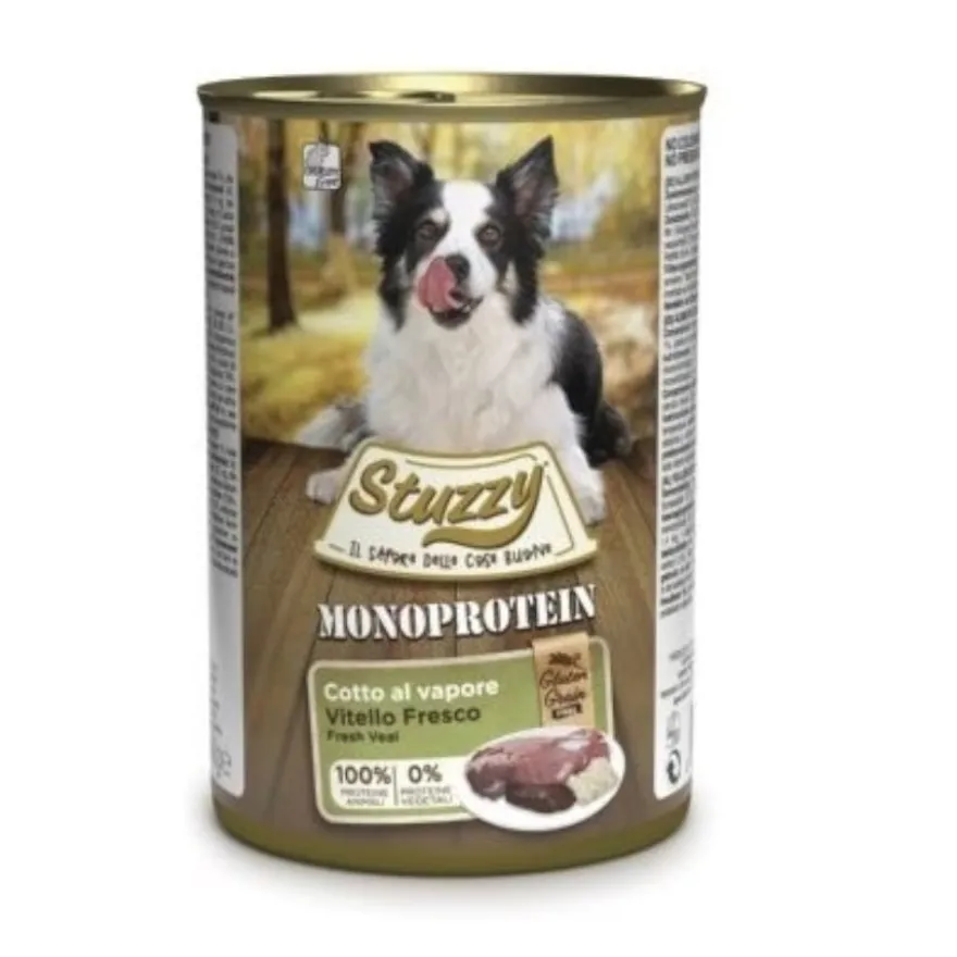 Stuzzy Monoprotein Ternera lata para perros