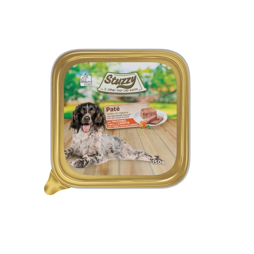 Stuzzy pavo con guisante y zanahoria tarrina para perros