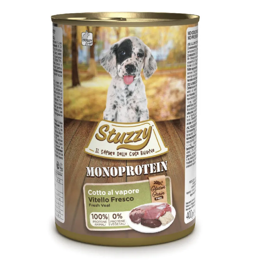 Stuzzy Puppy Monoprotein Ternera lata para perros