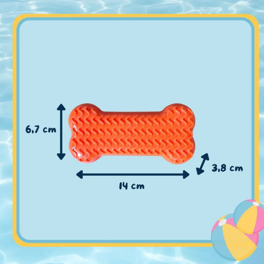 Summer Vibes Hueso Refrescante Naranja Juguete para perros