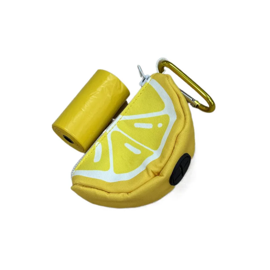Summer Vibes Porta bolsas Limón para perros