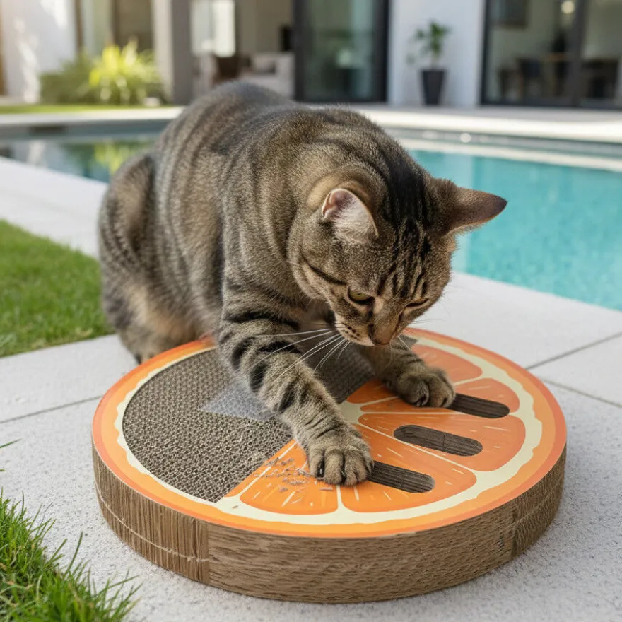 Summer Vibes Rascador Naranja Cartón para gatos