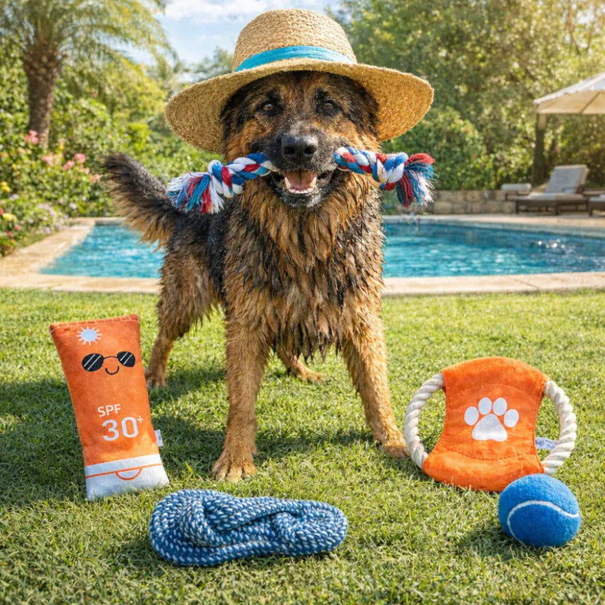 Summer Vibes The Beach Club Set Juguetes para perros