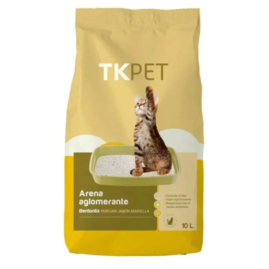 TK-Pet Arena Aglomerante Bentonita y Marsella para gatos