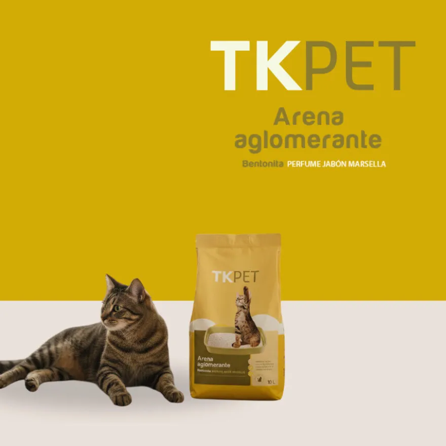 TK-Pet Arena Aglomerante Bentonita y Marsella para gatos