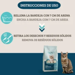TK-Pet Arena Aglomerante de Bentonita Talco Perfumado para Gatos