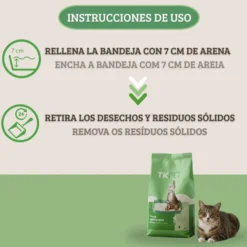 TK-Pet Arena Aglomerante de Bentonita y Aloe Vera para Gatos