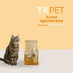 TK-Pet Arena Aglomerante de Bentonita Natural con perfume de Naranja para gatos