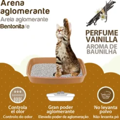 TK-Pet Arena Aglomerante de Bentonita con aroma de vainilla para gatos